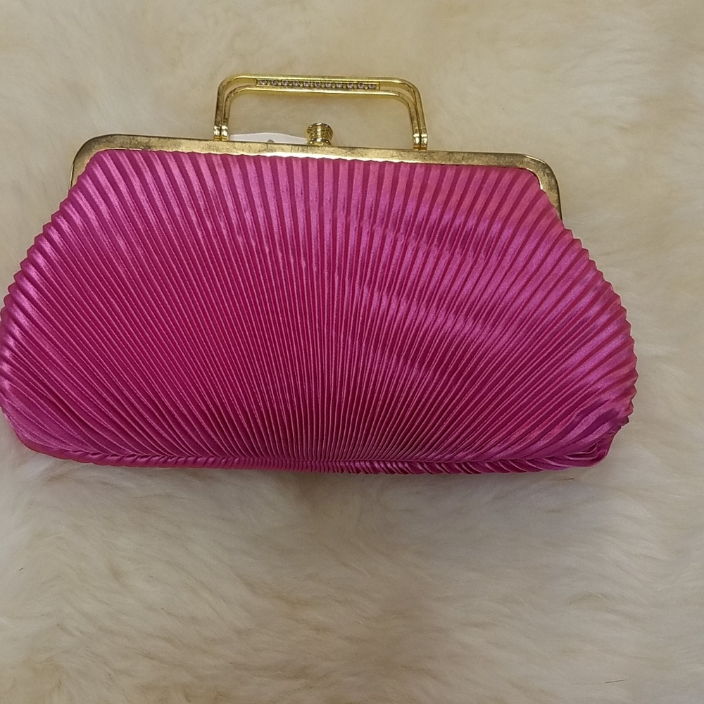 Pink Silk Chiffon handbag